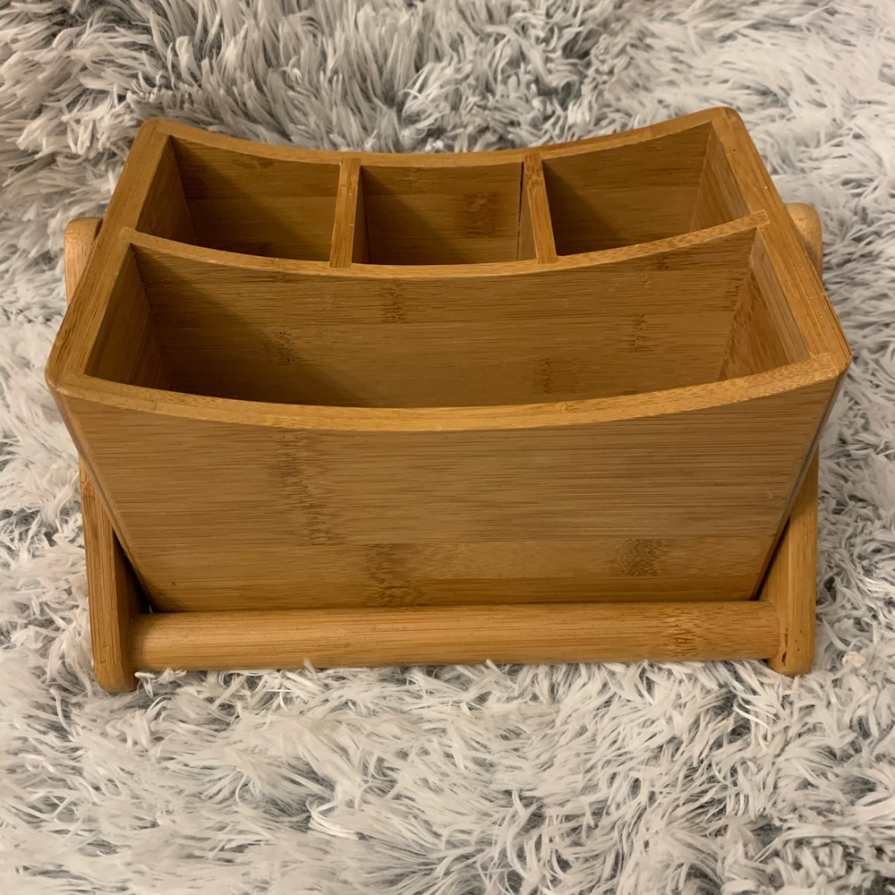 Bamboo Cutlery / Utensil Holder with Handle